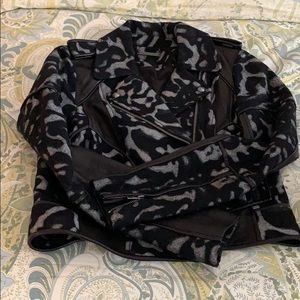 DVF leather jacket size 2/s